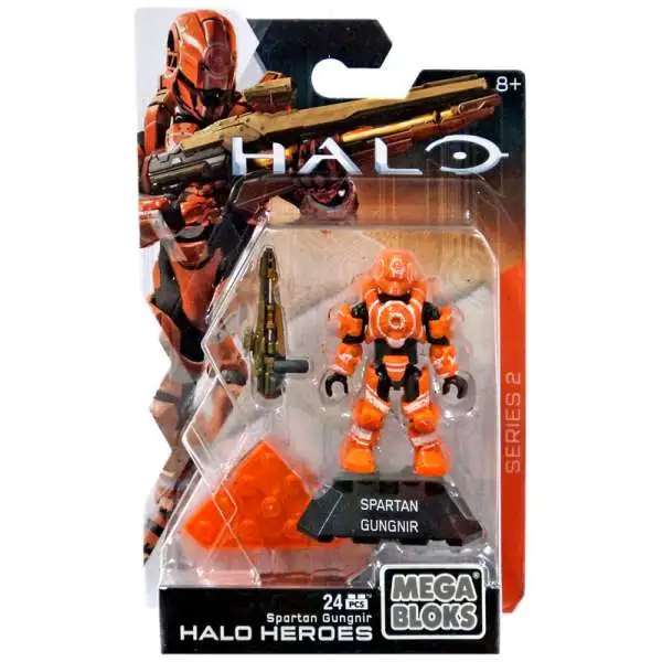 Mega Bloks Halo Heroes Series 2 Spartan Gungnir Mini Figure