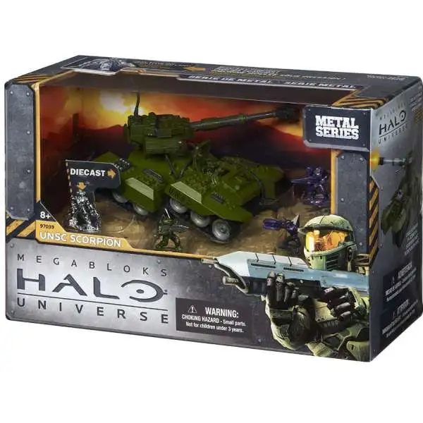 Mega Bloks Halo Metal Series UNSC Scorpion Set #97039