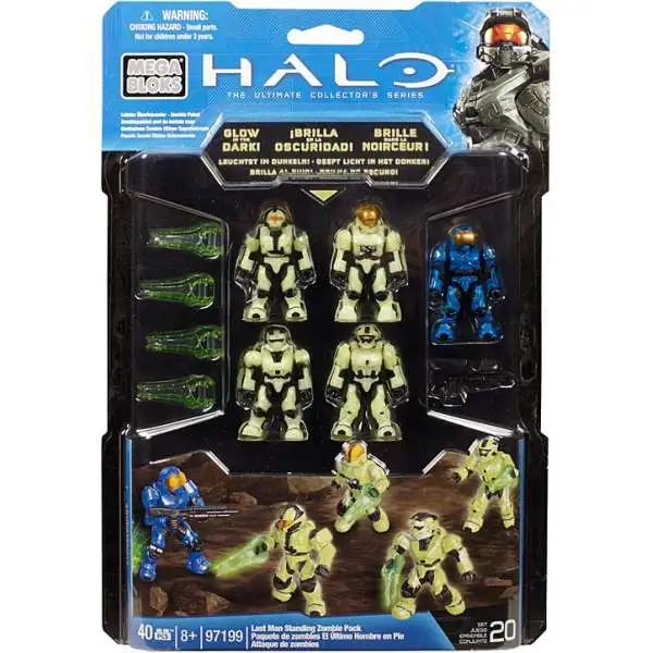 Mega Bloks Halo The Ultimate Collector's Series Last Man Standing Zombie Pack Exclusive Mini Figure 5-Pack #97199 [Damaged Package]
