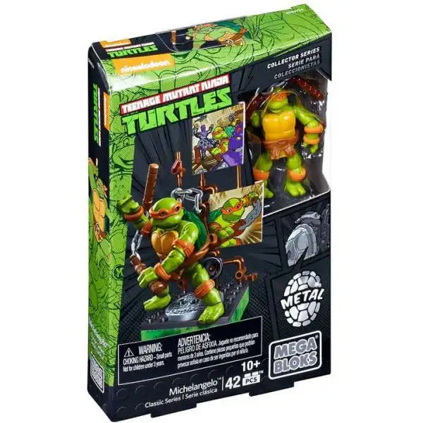 Mega Bloks Teenage Mutant Ninja Turtles Collector Michelangelo Mini Figure Set #28906