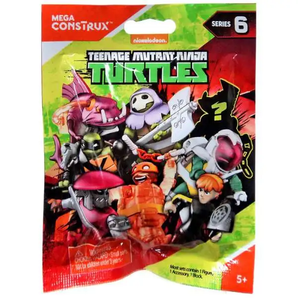 Mega Construx Teenage Mutant Ninja Turtles Animation Series 6 Mystery Pack [1 RANDOM Figure]