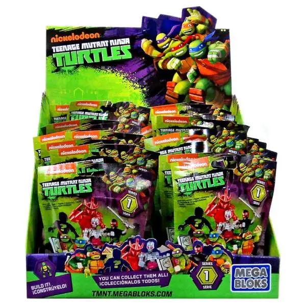 Mega Bloks Teenage Mutant Ninja Turtles Animation Series 1 Mystery Box [24 Packs]