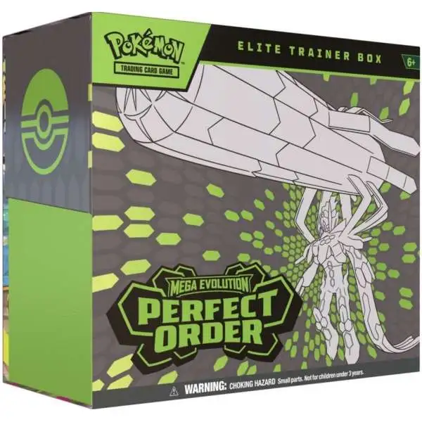 Pokemon Mega Evolution Perfect Order Elite Trainer Box [9 Booster Packs, 65 Card Sleeves & More]