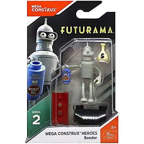 Futurama Heroes Series 2 Bender Mini Figure [Damaged Package]