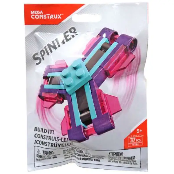 Mega Construx Spinner Purple, Pink & Teal