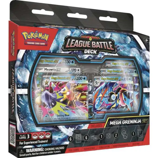 Pokemon Mega Evolution Mega Greninja ex League Battle Deck [60-Card Deck, Deck Box & More] (Pre-Order ships November)