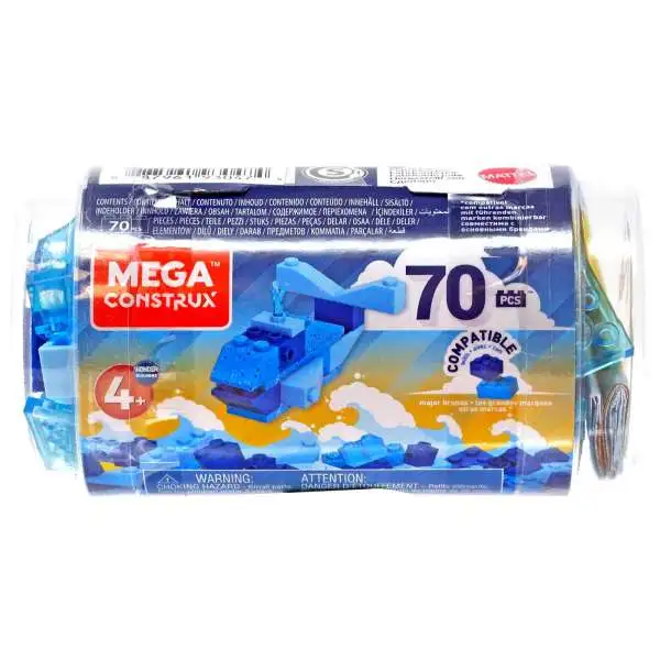 Mega Construx Wonder Builders 70 Piece Tube [Blue]