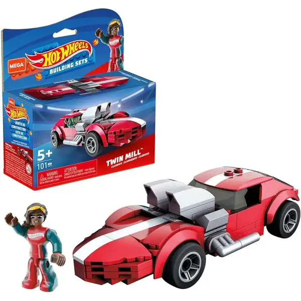 Hot Wheels Mega Construx Twin Mill Set [Red]