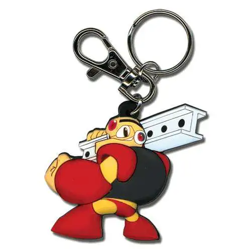 Mega Man 10 Powered Up Guts Man Keychain