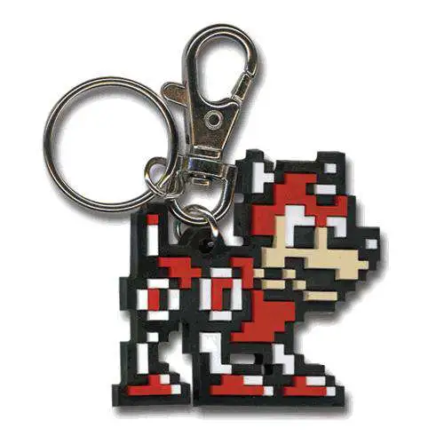 Mega Man 10 Retro 8-Bit Style Rush Keychain