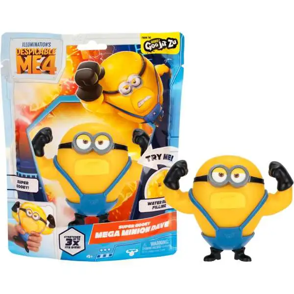 Despicable Me 4 Heroes Goo Jit Zu Mega Minion Dave Action Figure [Super Gooey]