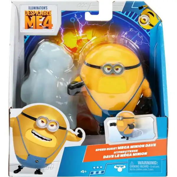 Despicable Me 4 Mega Minion Dave Action Figure [Speed Burst, Damaged Package]