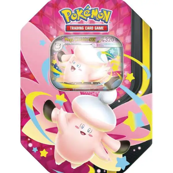 Pokemon Mega Evolution Moonlit Mega Clefable ex Tin Set [4 Booster Packs & 1 Foil Promo Card] (Pre-Order ships September)