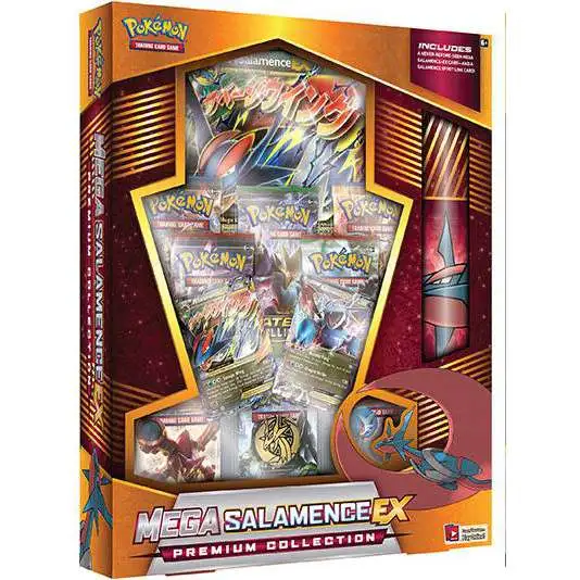 Pokemon Mega Salamence-EX Premium Collection [8 Booster Packs, 2 Promo Cards, Oversize Card, Coin & More ]