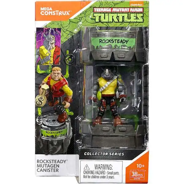 Mega Construx Teenage Mutant Ninja Turtles Collector Rocksteady Mutagen Canister
