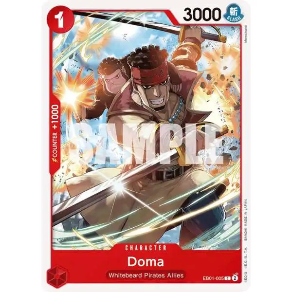 One Piece Trading Card Game Memorial Collection Common Doma EB01-005
