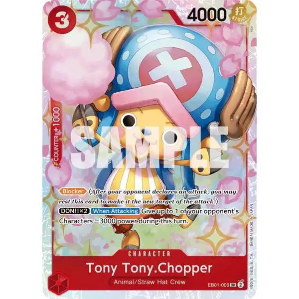 One Piece Trading Card Game Memorial Collection Super Rare Tony Tony.Chopper EB01-006