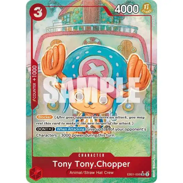 One Piece Trading Card Game Memorial Collection Super Rare Tony Tony.Chopper EB01-006 [Alternate Art]