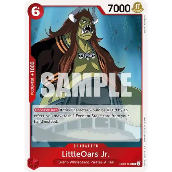 One Piece Trading Card Game Memorial Collection Rare LittleOars Jr. EB01-008