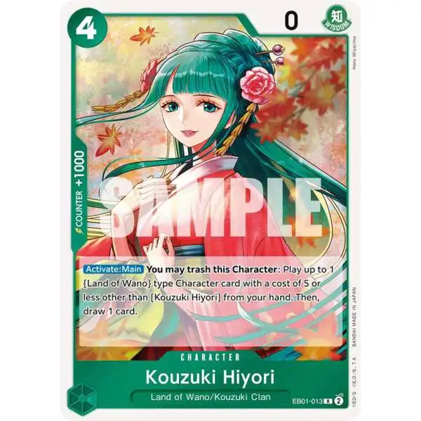One Piece Trading Card Game Memorial Collection Rare Kouzuki Hiyori EB01-013