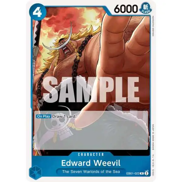 One Piece Trading Card Game Memorial Collection Rare Edward Weevil EB01-023