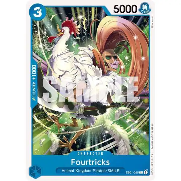 One Piece Trading Card Game Memorial Collection Common Fourtricks EB01-025