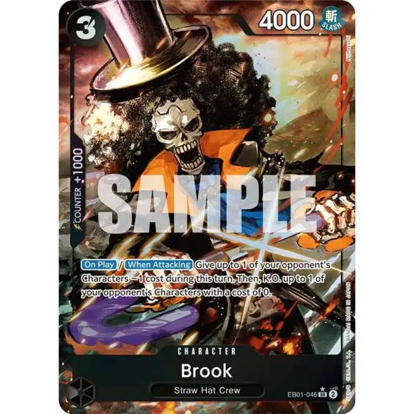 One Piece Trading Card Game Memorial Collection Super Rare Brook EB01-046 [Alternate Art]