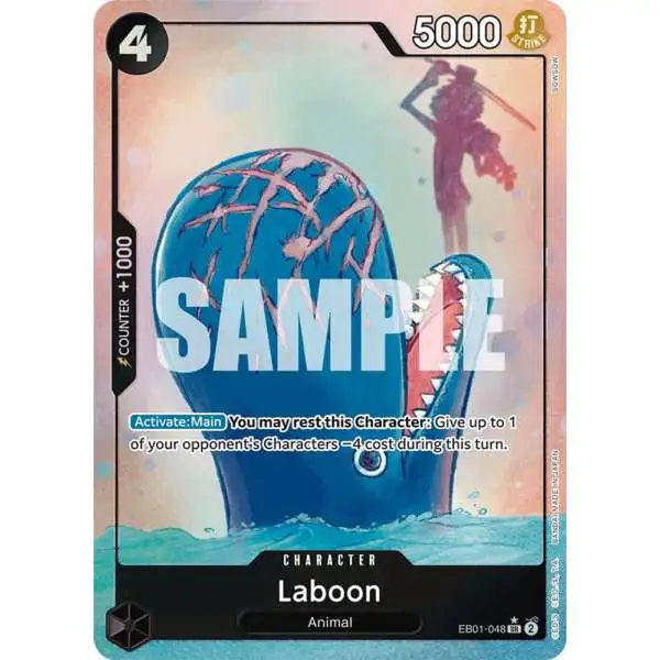 One Piece Trading Card Game Memorial Collection Super Rare Laboon EB01-048 [Alternate Art]