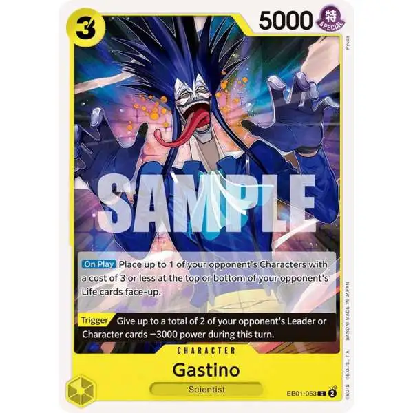 One Piece Trading Card Game Memorial Collection Common Gastino EB01-053