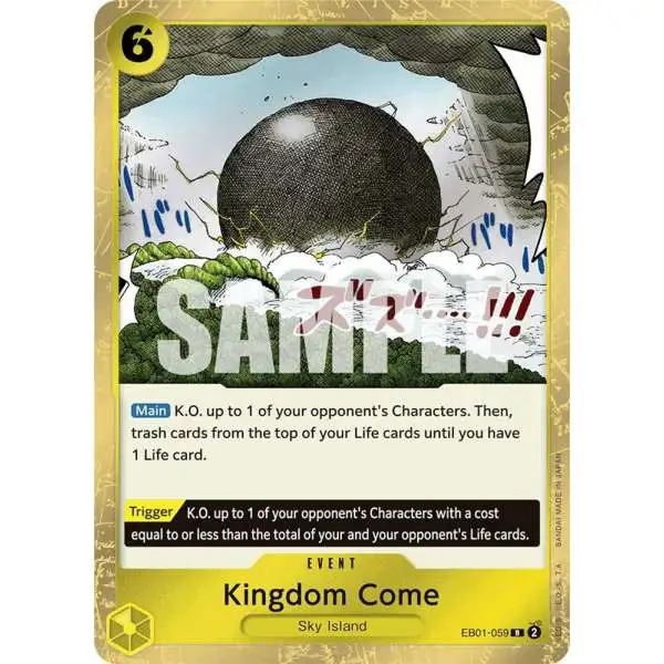 One Piece Trading Card Game Memorial Collection Rare Kingdom Come EB01-059