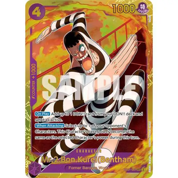 One Piece Trading Card Game Memorial Collection Secret Rare Mr.2.Bon.Kurei EB01-061 [Bentham]