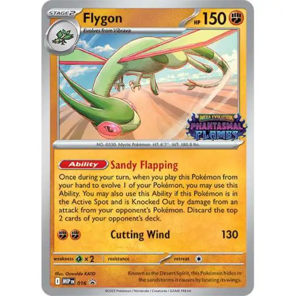 Pokemon Phantasmal Flames Flygon Loose Deck MEP016