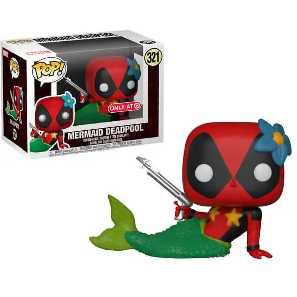 Funko POP! Marvel Mermaid Deadpool Exclusive Vinyl Bobble Head #321