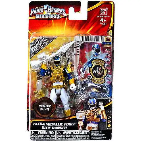 Power Rangers Megaforce Ultra Metallic Force Blue Ranger Action Figure