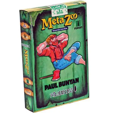 MetaZoo Trading Card Game Cryptid Nation Base Set Paul Bunyan Wilderness Theme Deck [1st Edition]