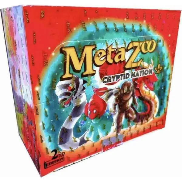 MetaZoo Trading Card Game Cryptid Nation Base Set Booster Box [2nd Edition, 36 Packs]