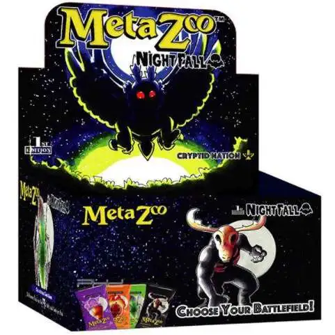 MetaZoo Trading Card Game Cryptid Nation Nightfall Booster Box [1st Edition, 36 Packs]