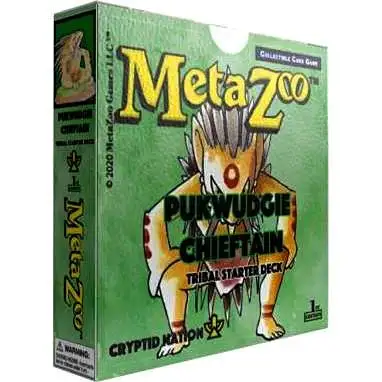 MetaZoo Trading Card Game Cryptid Nation Base Set Pukwudgie Chieftain Tribal Theme Deck [1st Edition]