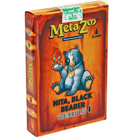 MetaZoo Trading Card Game Cryptid Nation Base Set Nita, Black Bearer Wilderness Theme Deck [1st Edition]