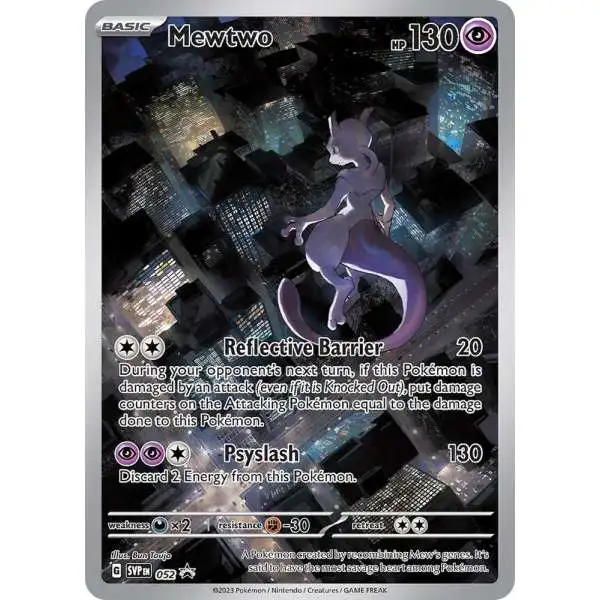 Pokemon Scarlet & Violet 151 Promo FOIL Mewtwo SVP052 [Lightly Played]