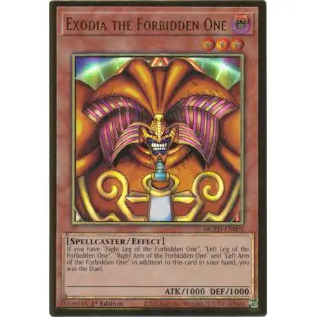 YuGiOh Maximum Gold: El Dorado Premium Gold Rare Exodia the Forbidden One MGED-EN005