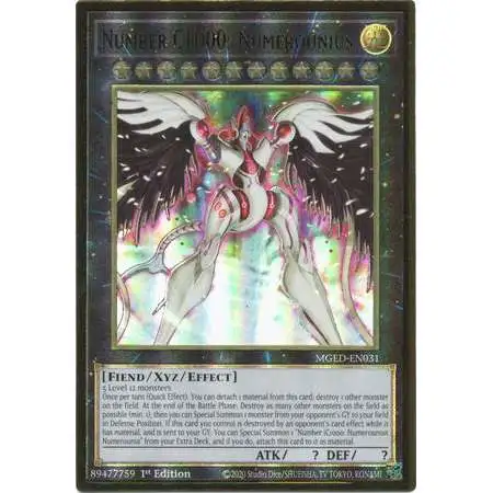 YuGiOh Maximum Gold: El Dorado Premium Gold Rare Number C1000: Numerounius MGED-EN031