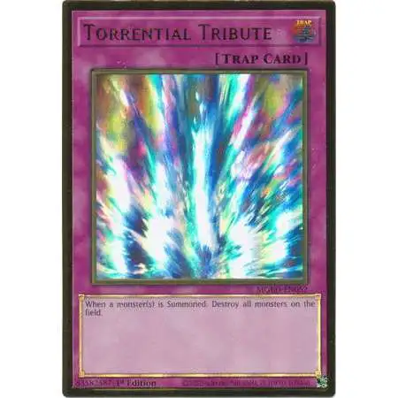 YuGiOh Maximum Gold: El Dorado Premium Gold Rare Torrential Tribute MGED-EN052