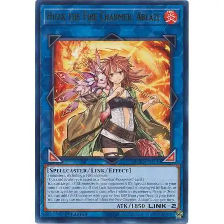 YuGiOh Maximum Gold: El Dorado Rare Hiita the Fire Charmer, Ablaze MGED-EN119
