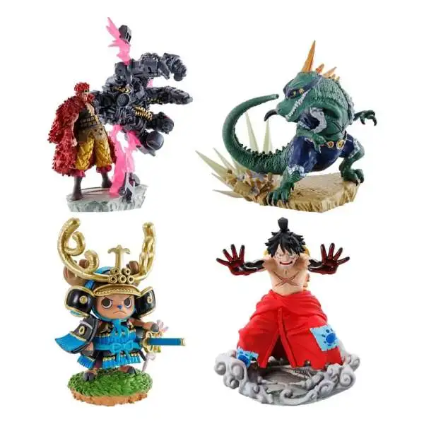 One Piece Logbox Re Birth Petitrama Wanokuni Vol. 2 (Repeat) 3.32'' Set of 4 Mini Figures