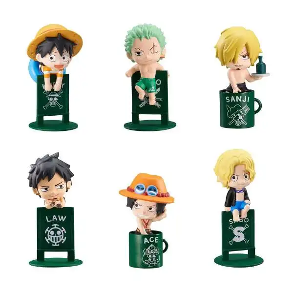 One Piece Ochatomo Pirates on Vacation 1.77-Inch Mystery Box [8 Packs]