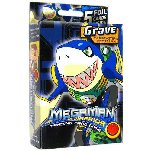 MegaMan NT Warrior Trading Card Game Grave Sharkman Starter Deck