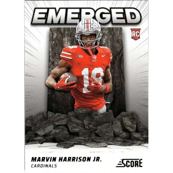 NFL Arizona Cardinals 2024 Score Football Emerged Marvin Harrison Jr. EM-MHJ [Rookie]