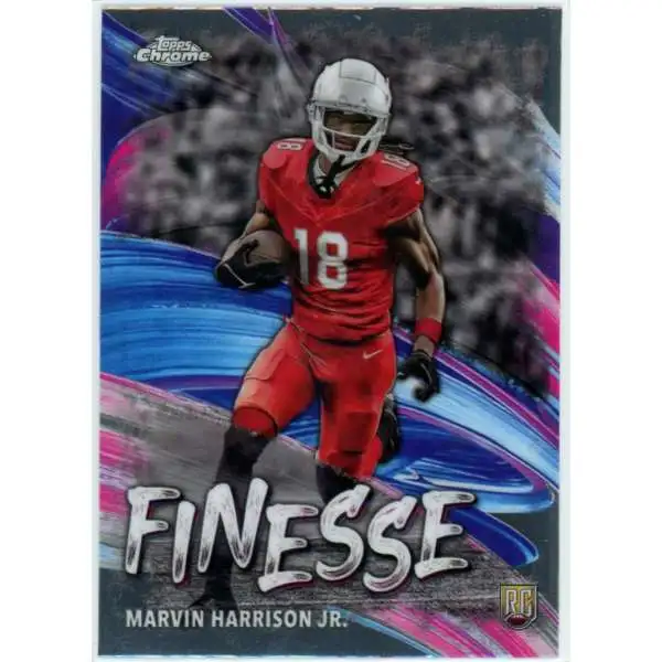 NFL 2024 Topps Chrome Football Finesse Marvin Harrison Jr. F-5 [Rookie]