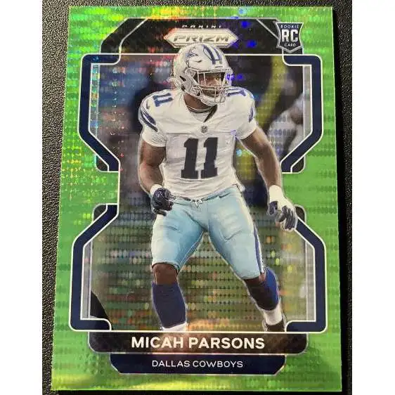 NFL 2021 Mosaic Football Micah Parsons Rookie Trading Card #257 [Gold  Reactive]